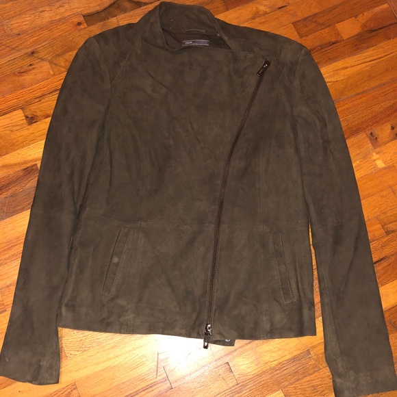 Vince M Suede Leather Women Jacket 